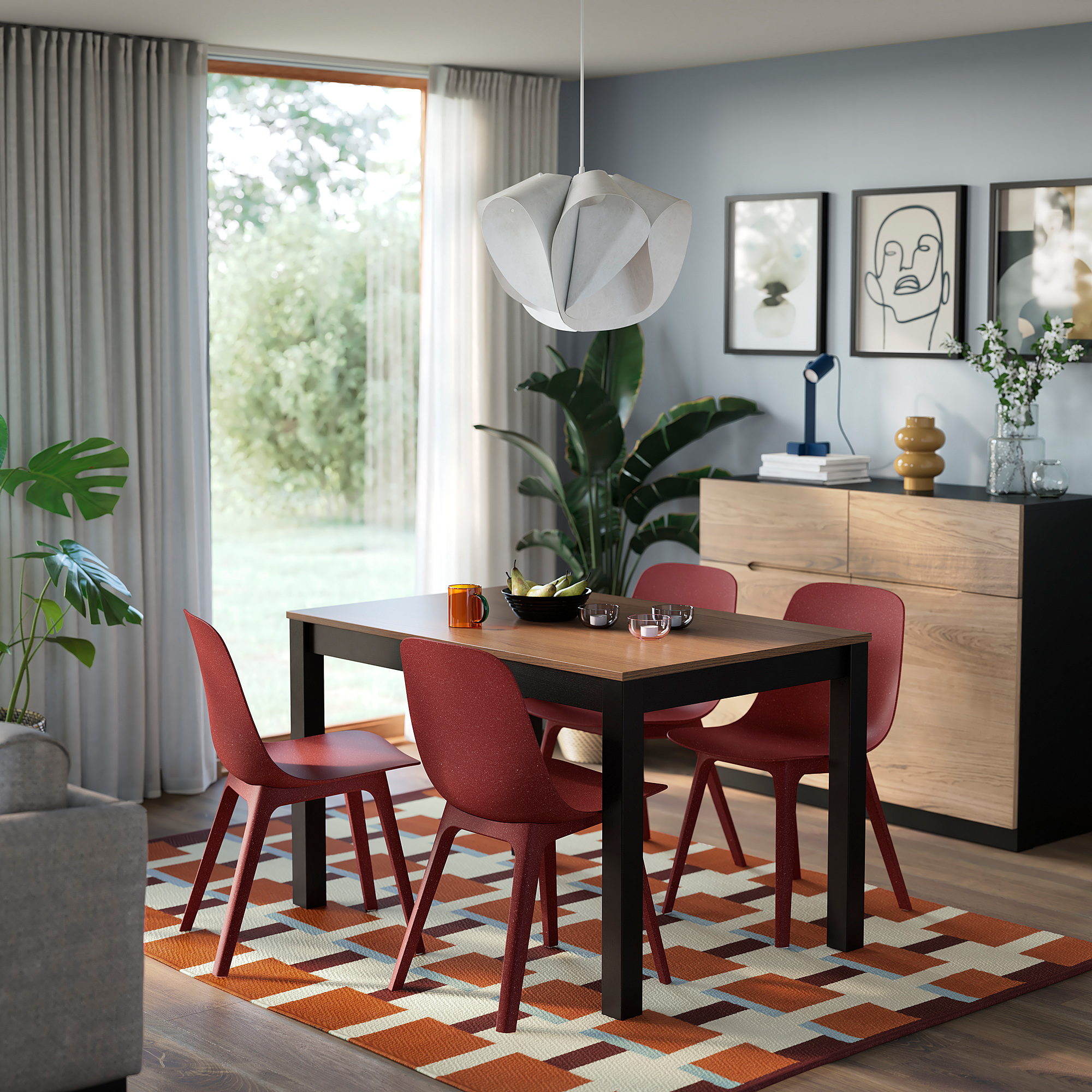 ÅLHULT/ODGER table and 4 chairs