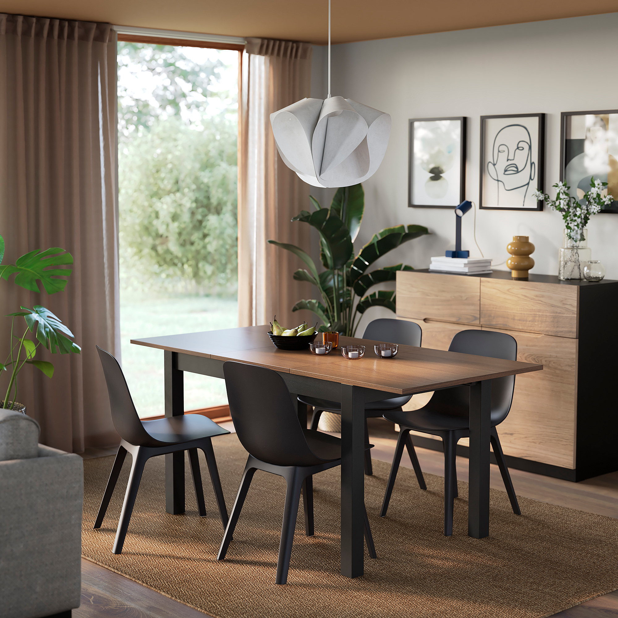 ÅLHULT/ODGER table and 4 chairs