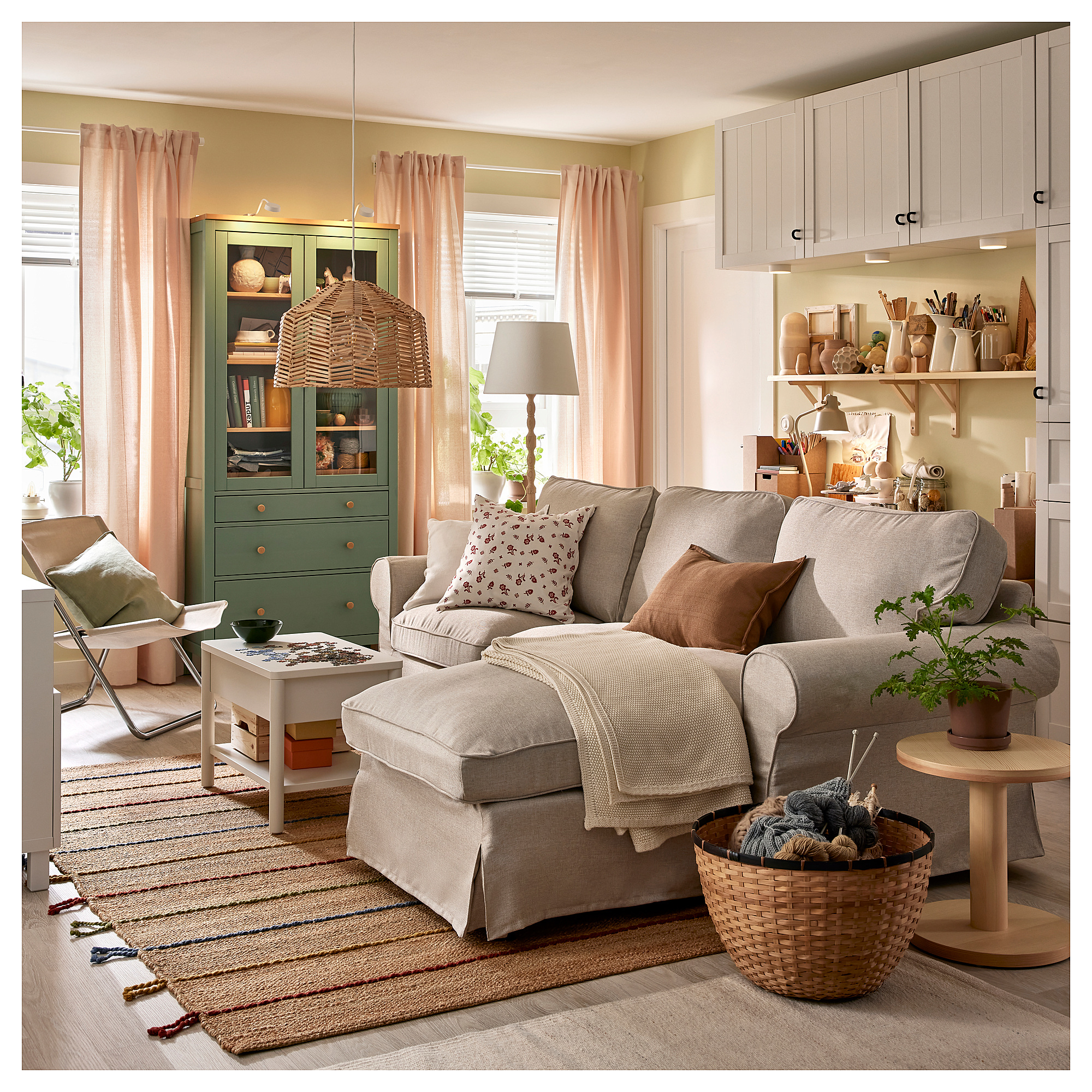 EKTORP 三人座沙發附躺椅