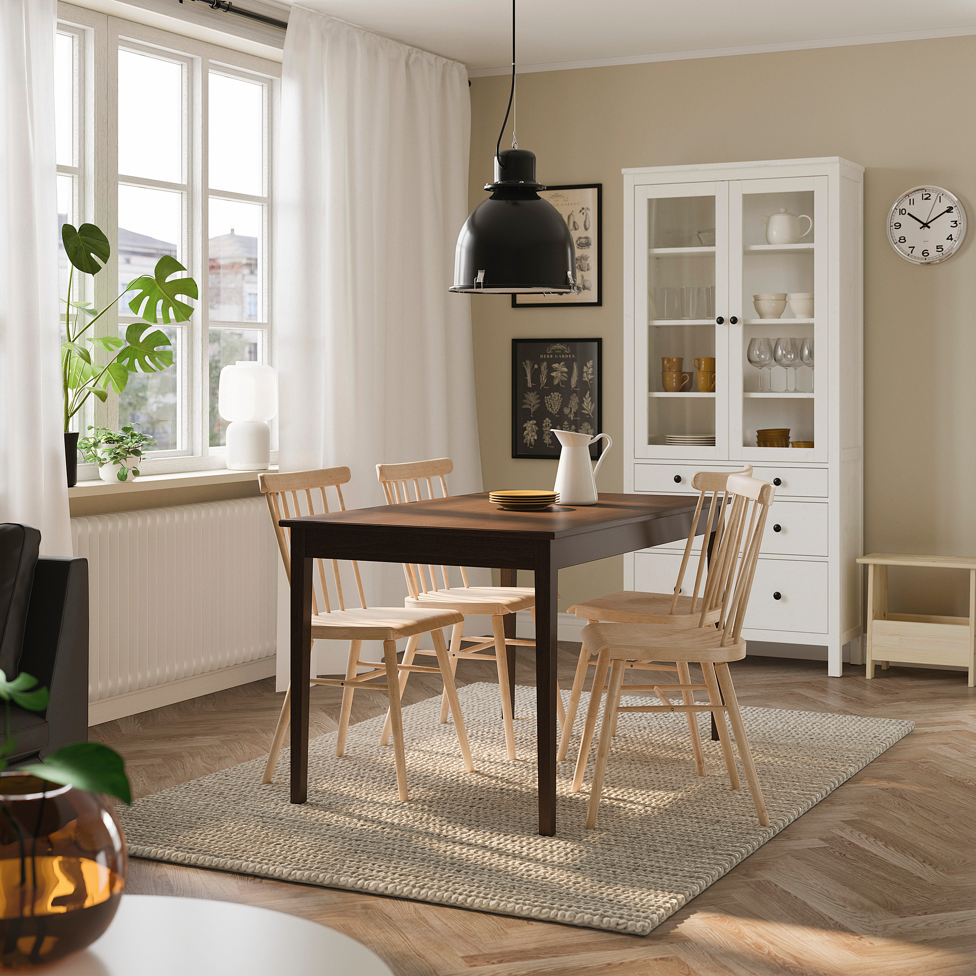 NÄSINGE/HÖGVED table and 4 chairs