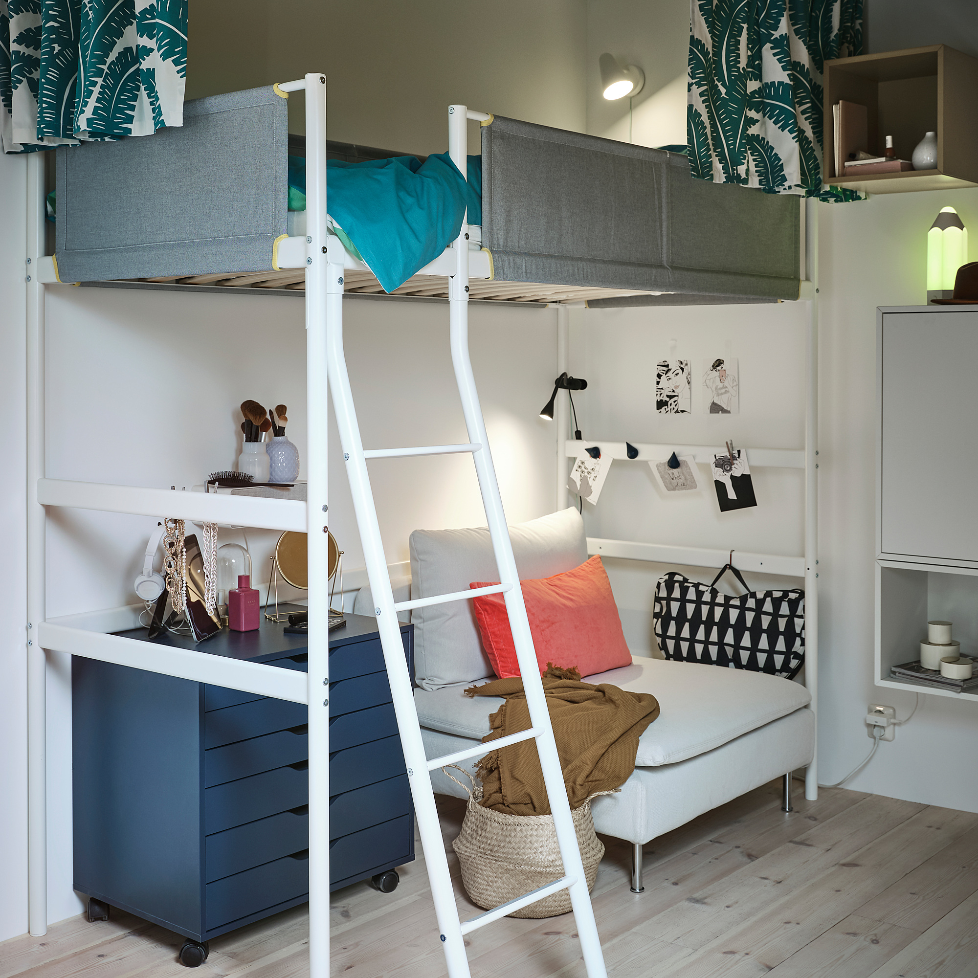 VITVAL loft bed frame