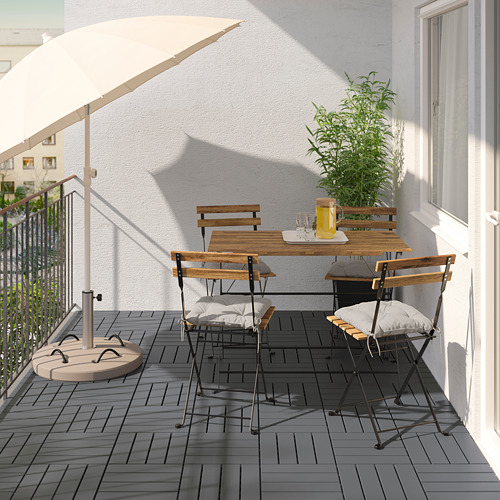 TÄRNÖ - 戶外餐桌椅組, 黑色/淺棕色/Kuddarna 灰色 | IKEA 線上購物 - PE798564_S4