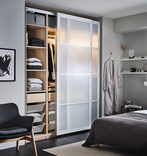 PAX - 衣櫃/衣櫥框架, 染白橡木紋 | IKEA 線上購物 - PH171122_S4