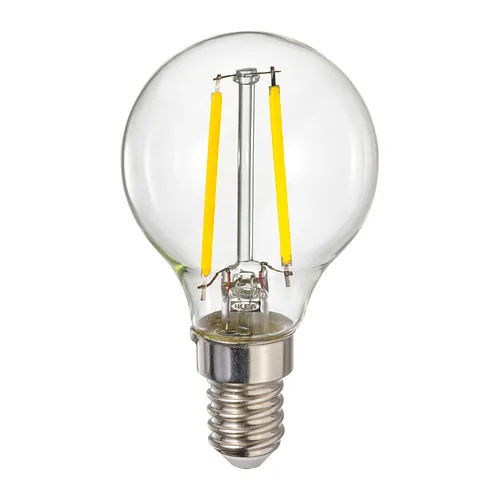LUNNOM - LED燈泡 E14 260流明，可調光/球形 透明玻璃，45 公厘 | IKEA 線上購物 - PE989097_S4