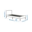 SLATTUM upholstered bed frame
