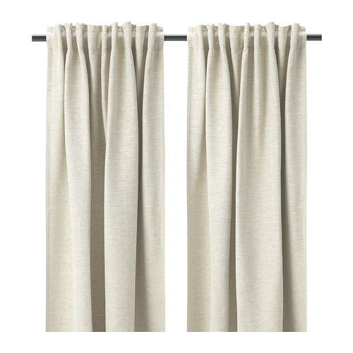 KALAMONDIN - 窗簾 2件裝, 米色 | IKEA 線上購物 - PE744664_S4