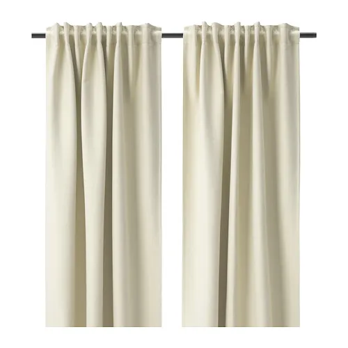 VILBORG - 高度遮光窗簾 2件裝，米色/含織帶，145x178 公分 | IKEA 線上購物 - PE744663_S4