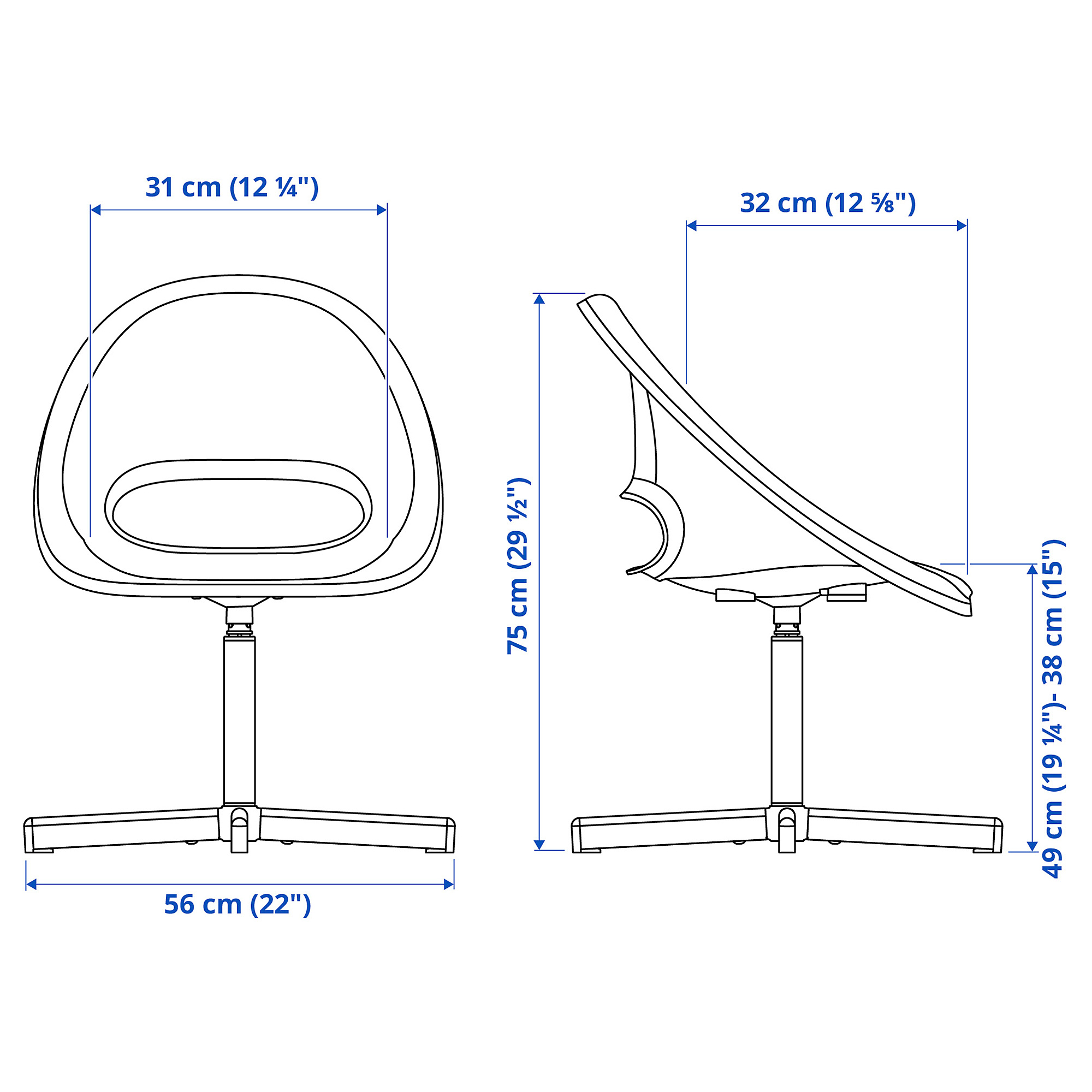 LOBERGET/SIBBEN children's desk chair