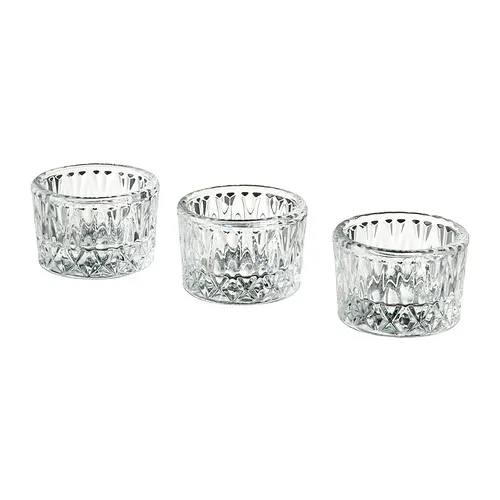 SMÄLLSPIREA - tealight holder, clear glass/patterned, 4 cm | IKEA Taiwan Online - PE883388_S4