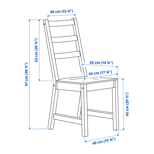 NORDVIKEN/NORDVIKEN - table and 4 chairs, white/white | IKEA Taiwan Online - PE798621_S4