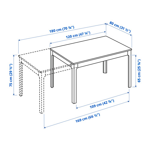 EKEDALEN - 延伸桌, 橡木 | IKEA 線上購物 - PE798633_S4