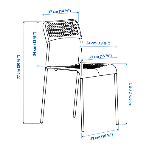 SANDSBERG/ADDE table and 2 chairs