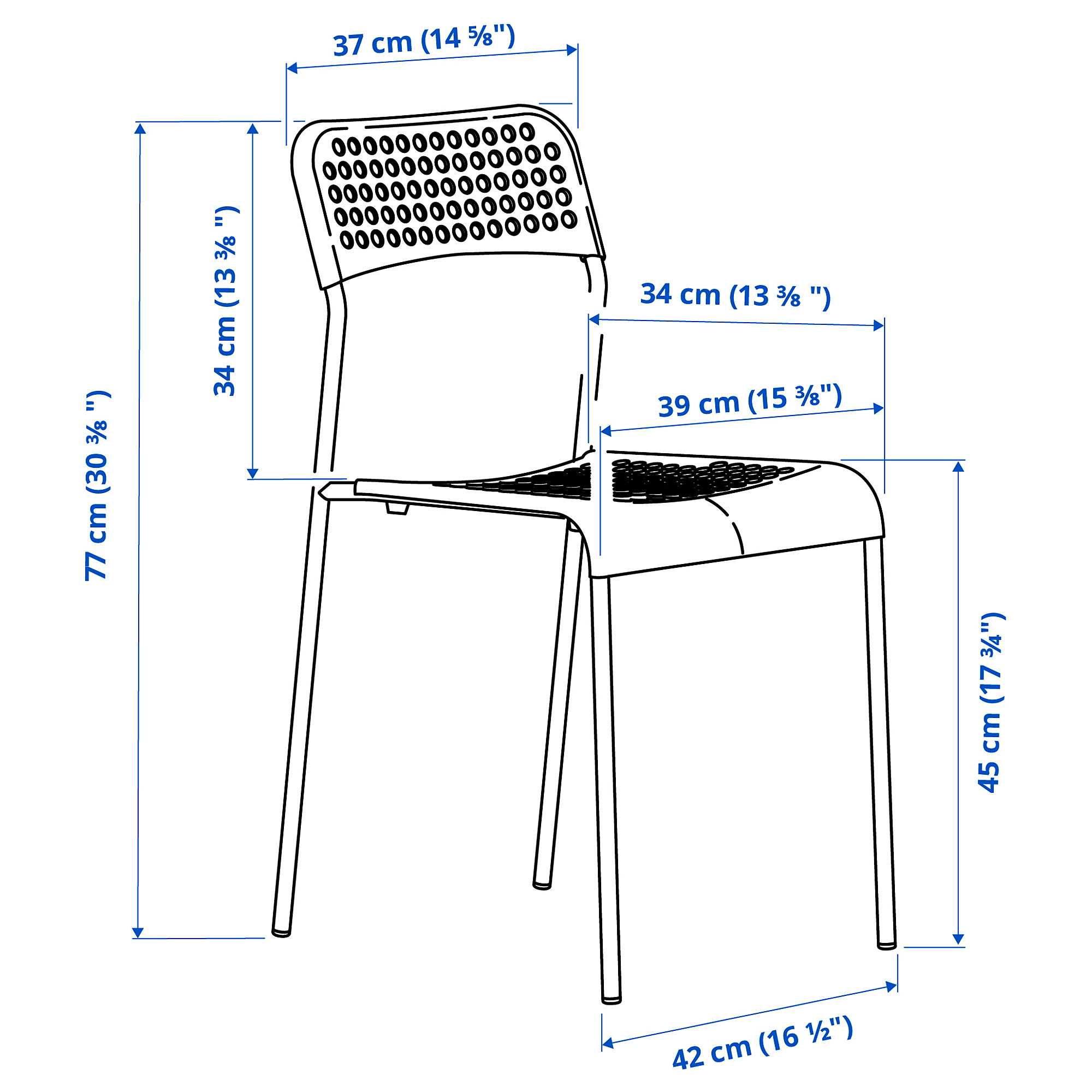 SANDSBERG/ADDE table and 2 chairs