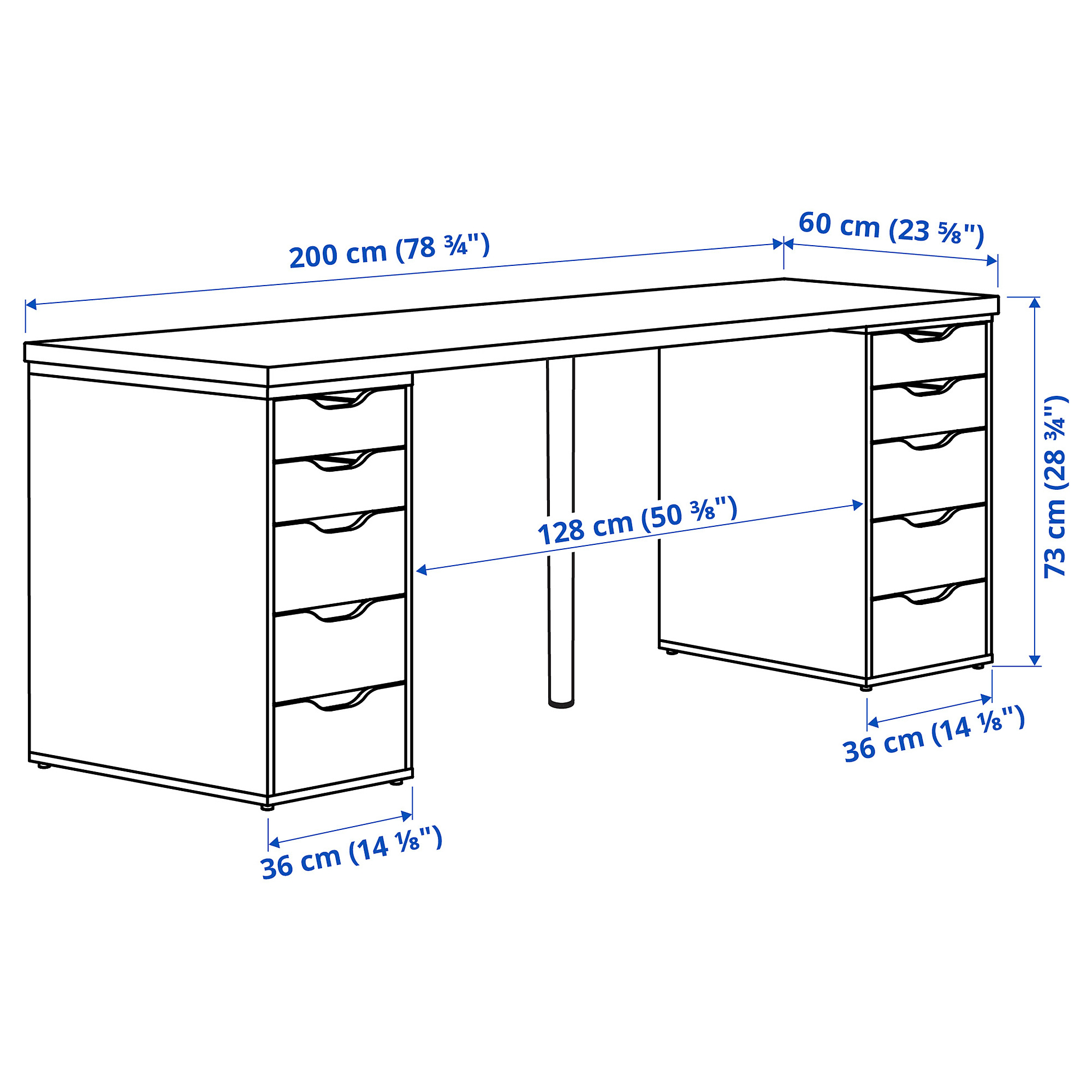 LAGKAPTEN/ALEX desk