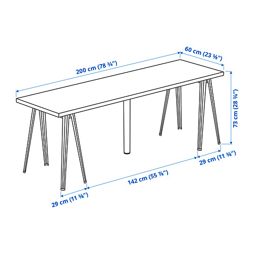 LAGKAPTEN/NÄRSPEL 書桌/工作桌