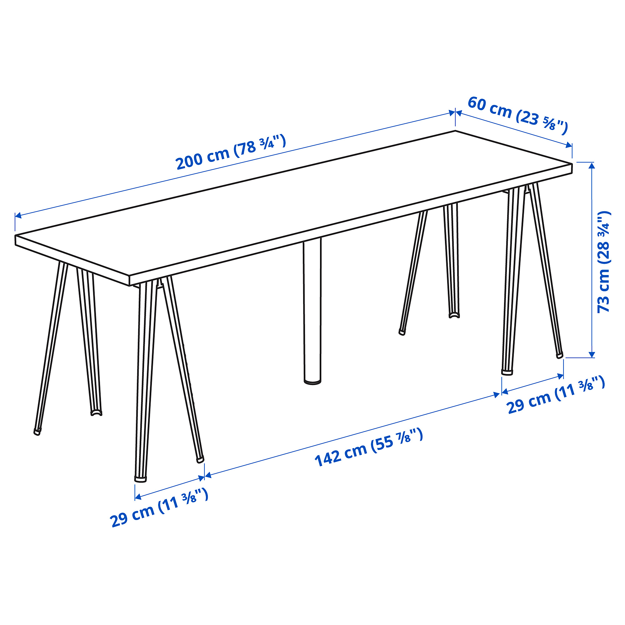 LAGKAPTEN/NÄRSPEL 書桌/工作桌