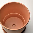BRUNBÄR plant pot with saucer