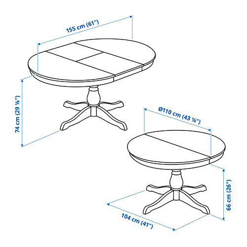 INGATORP/INGOLF table and 4 chairs