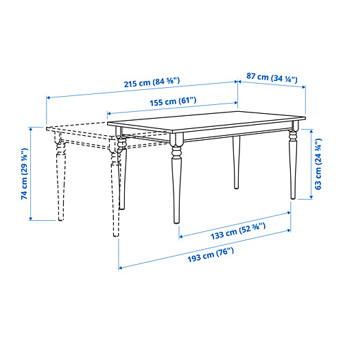 INGATORP/SAKARIAS - table and 4 chairs | IKEA Taiwan Online - PE798643_S4