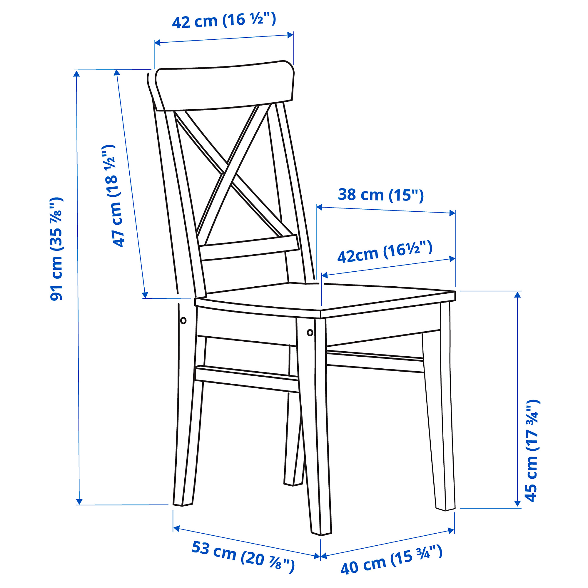 INGATORP/INGOLF table and 6 chairs