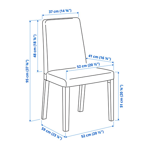 SKOGSTA/BERGMUND - table and 6 chairs, acacia/Kolboda beige/dark grey | IKEA Taiwan Online - PE798707_S4