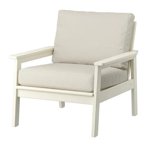 BONDHOLMEN - armchair, outdoor, white/beige/Frösön/Duvholmen beige | IKEA Taiwan Online - PE922846_S4