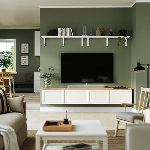 BESTÅ TV bench with doors
