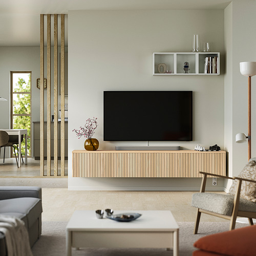 BESTÅ TV bench with doors