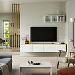 BESTÅ TV bench with doors