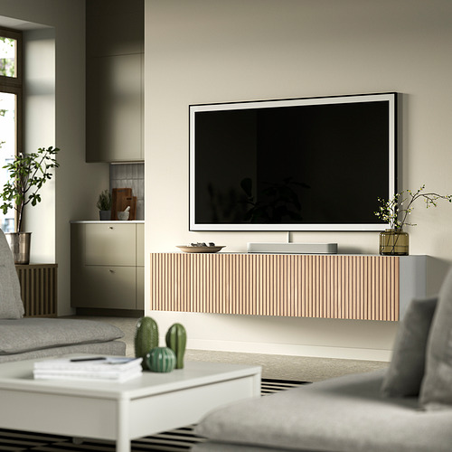 BESTÅ TV bench with doors
