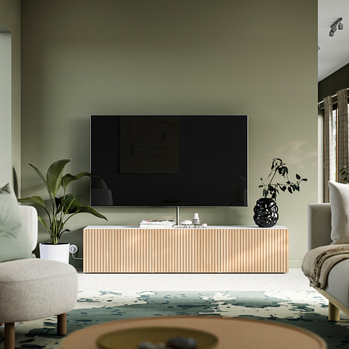 BESTÅ TV bench with doors