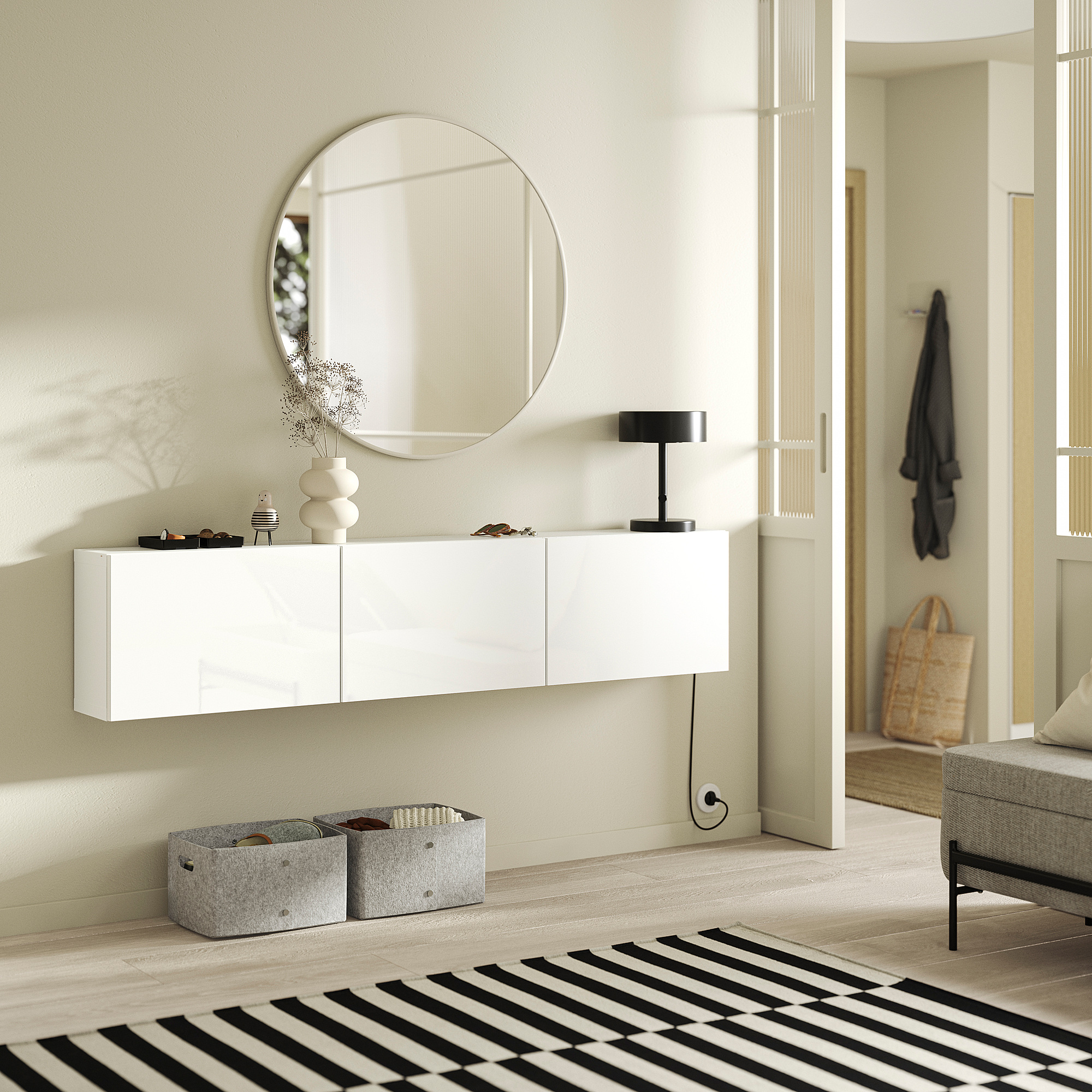 BESTÅ wall-mounted cabinet combination