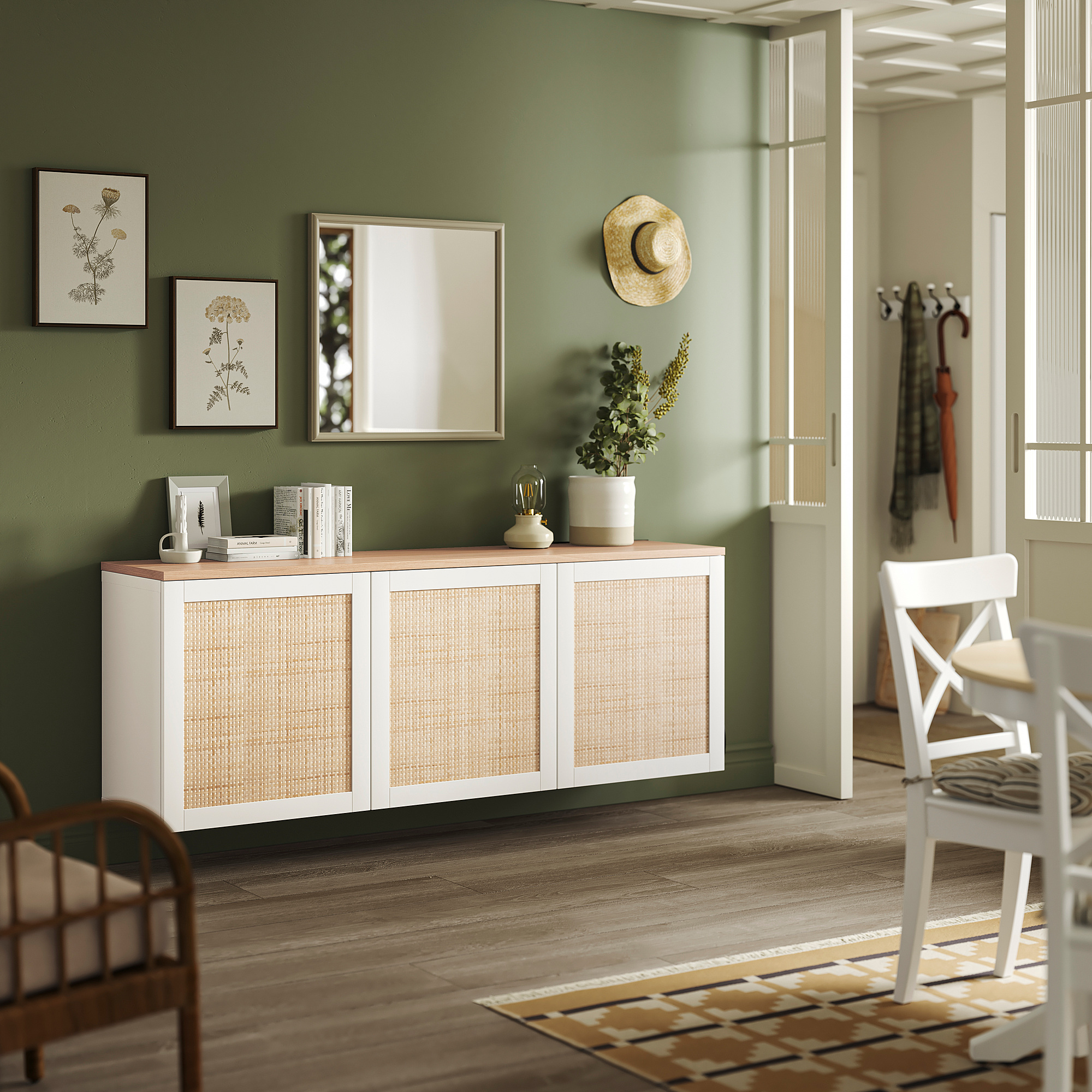 BESTÅ wall-mounted cabinet combination