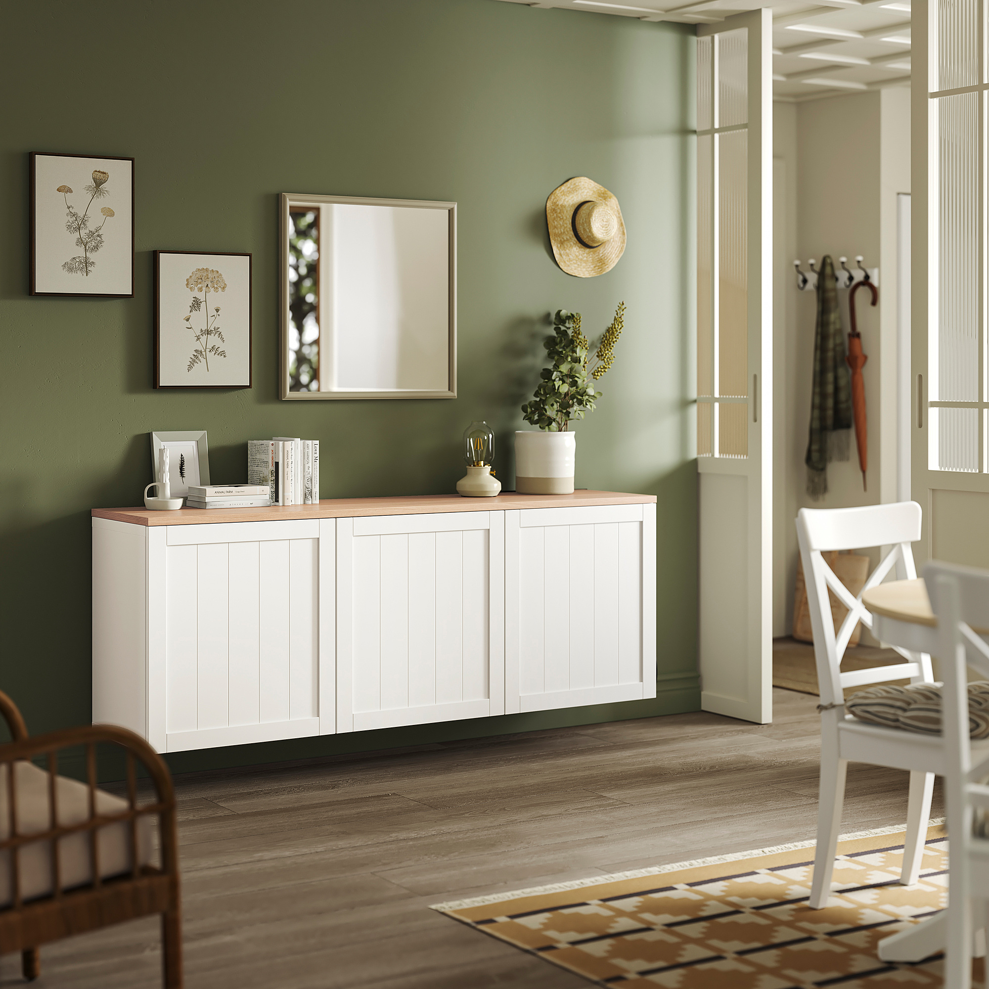 BESTÅ wall-mounted cabinet combination