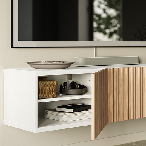 BESTÅ TV bench with doors