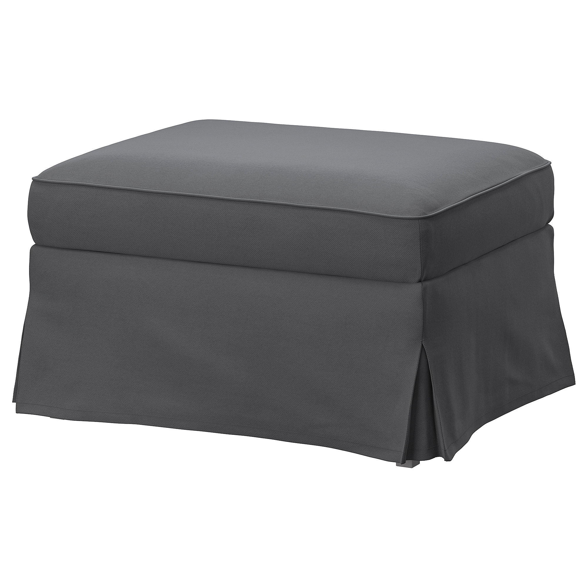 EKTORP footstool with storage