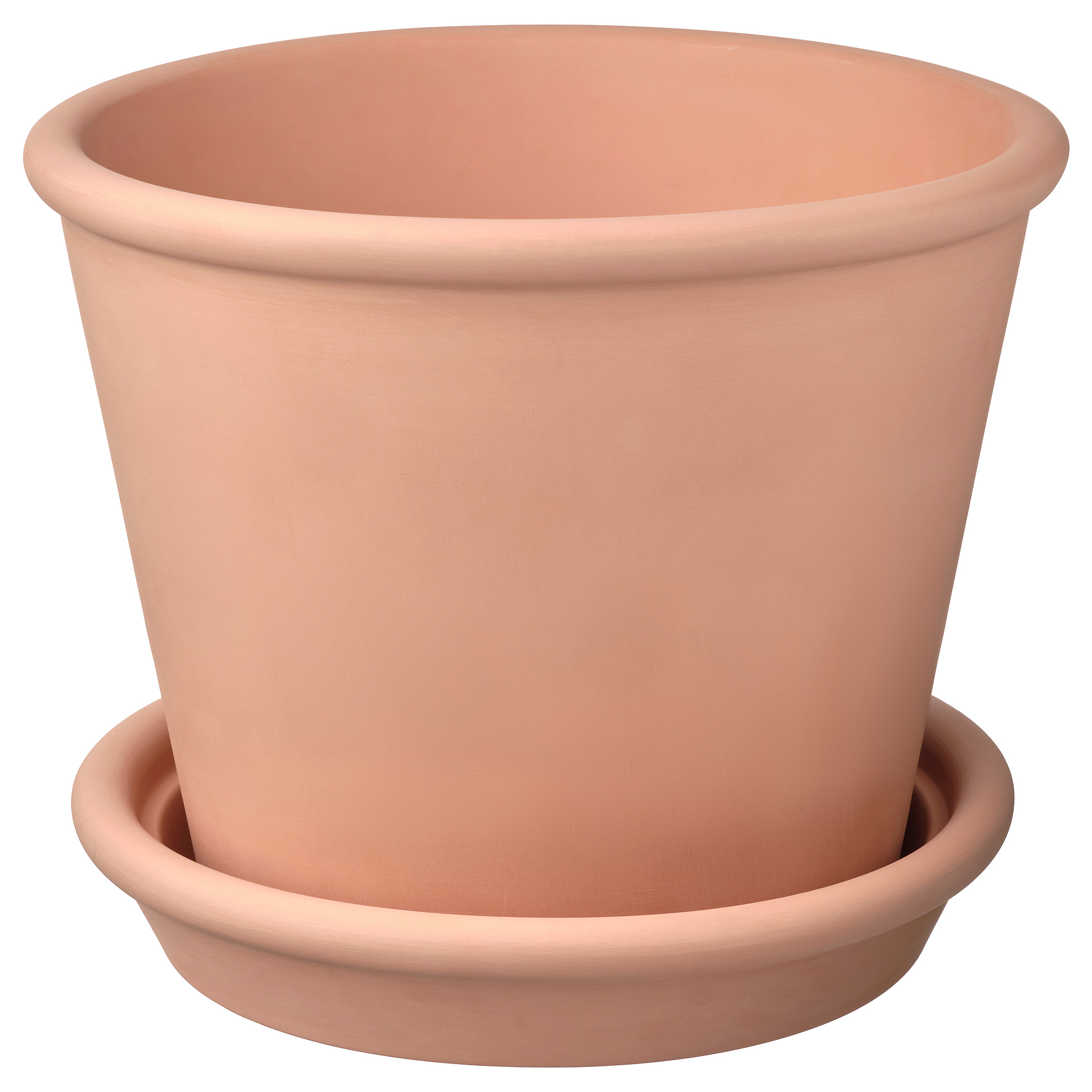 MUSKOTBLOMMA plant pot with saucer