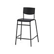 STIG - bar stool with backrest, black/black | IKEA Taiwan Online - PE798867_S2 