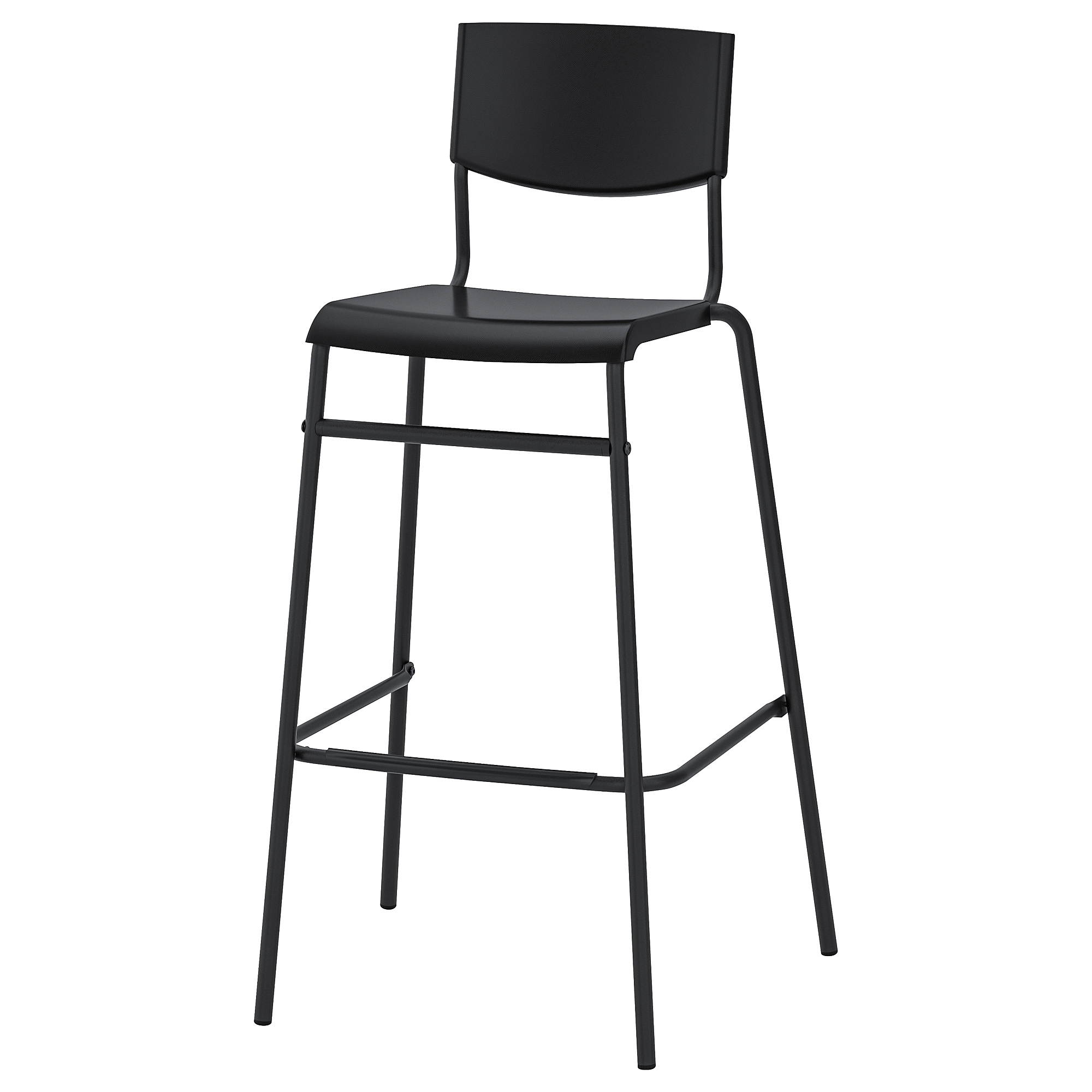 STIG bar stool with backrest