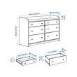 HAUGA bedroom furniture, set of 2