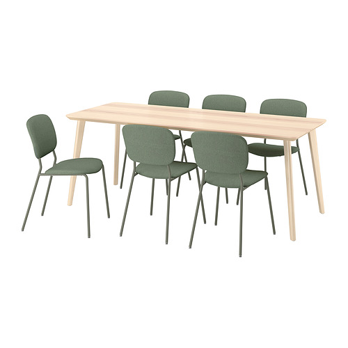 LISABO/VIHALS table and 6 chairs