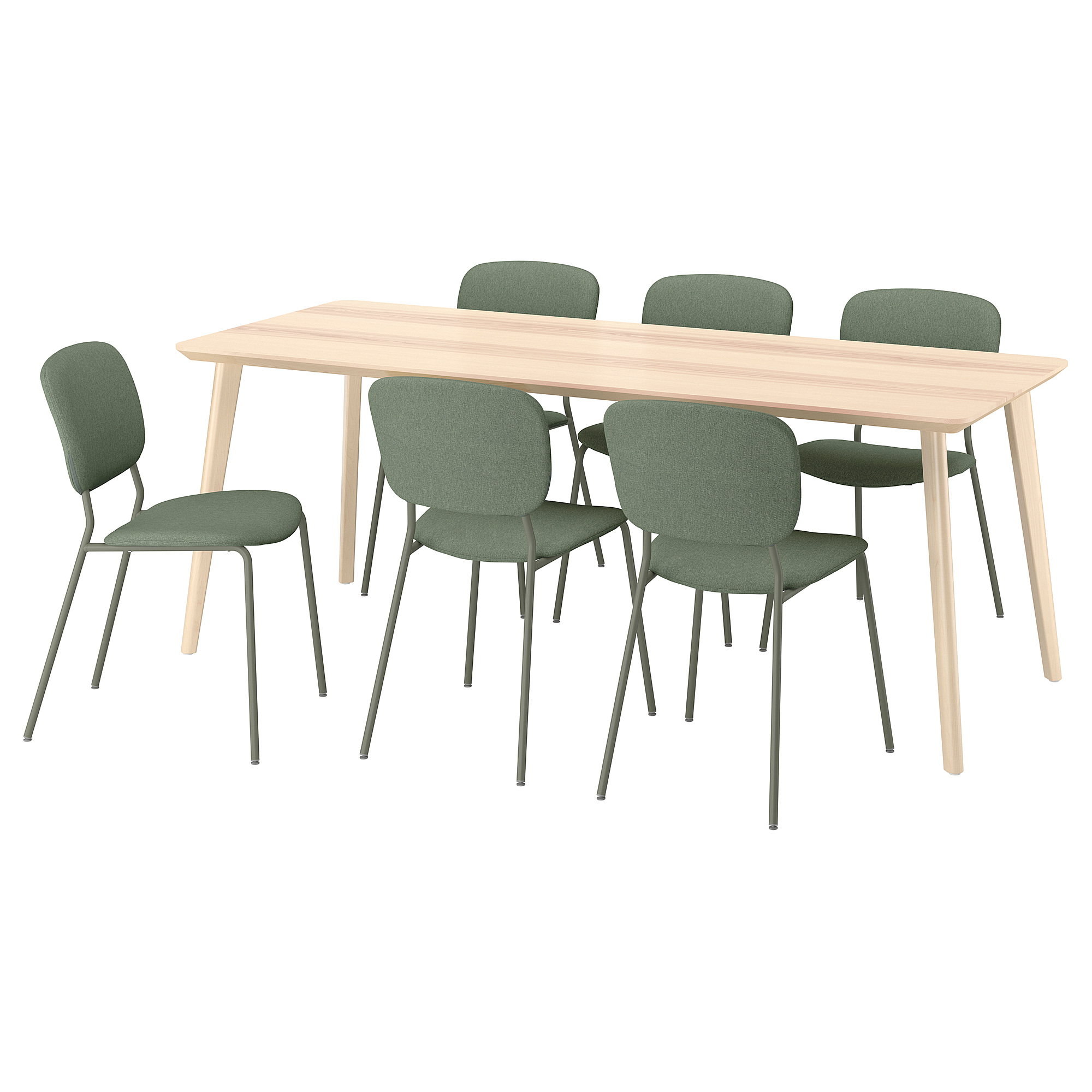 LISABO/VIHALS table and 6 chairs