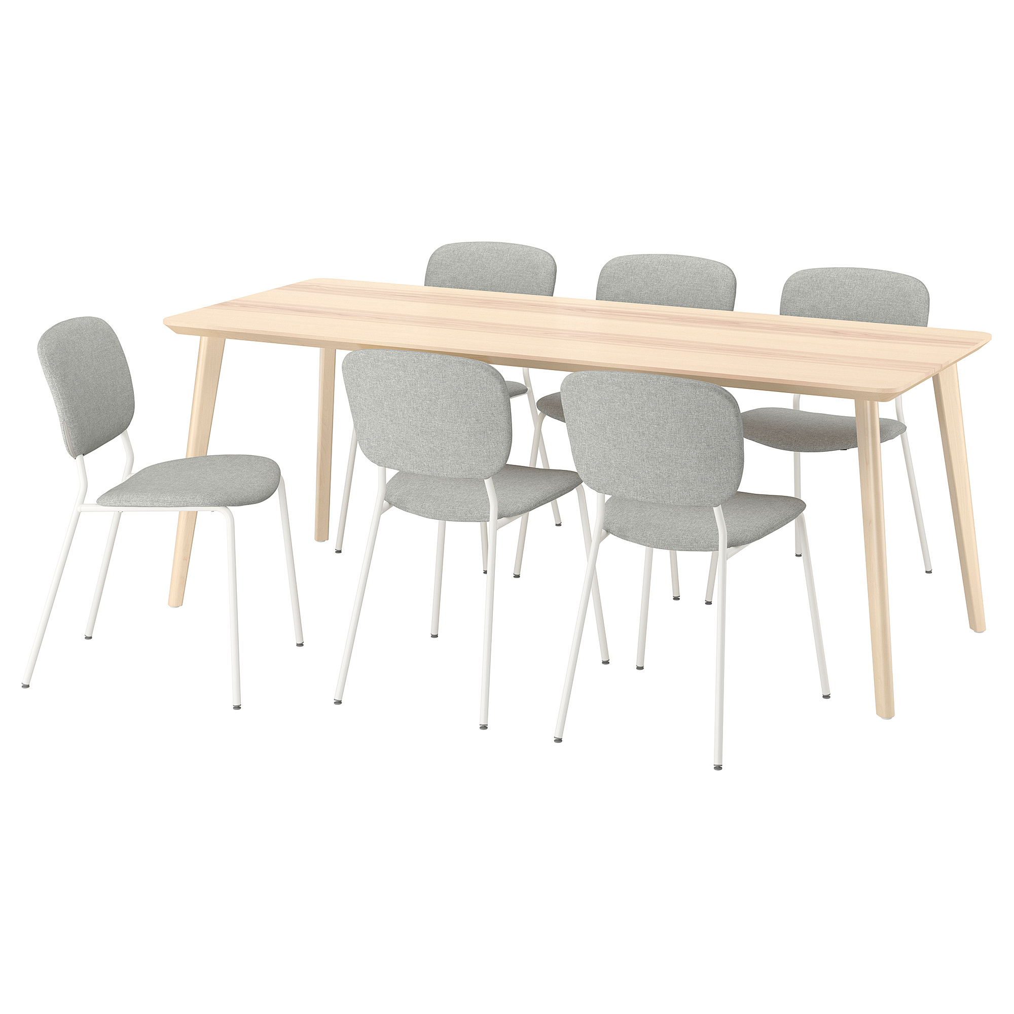 LISABO/VIHALS table and 6 chairs