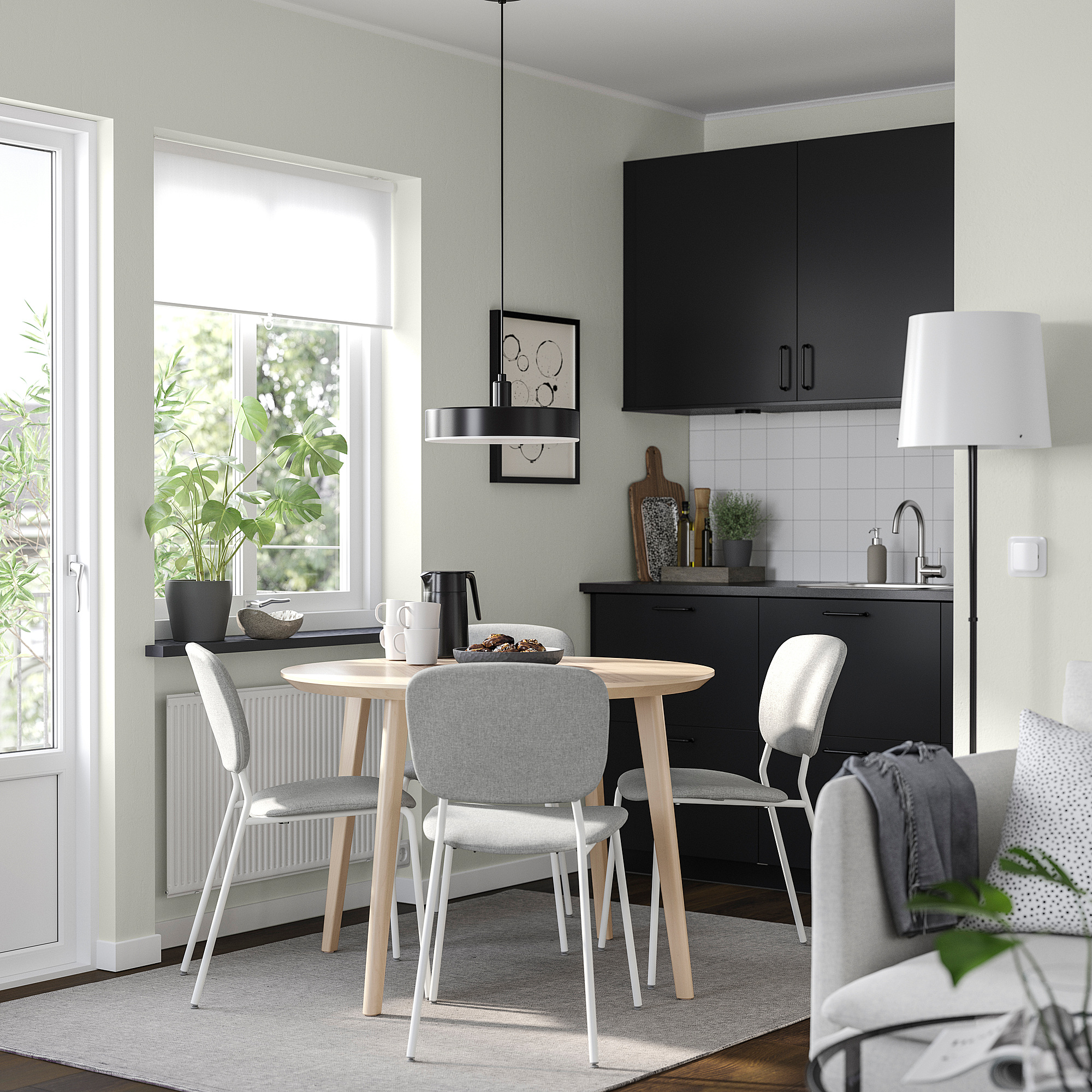 LISABO/VIHALS table and 4 chairs