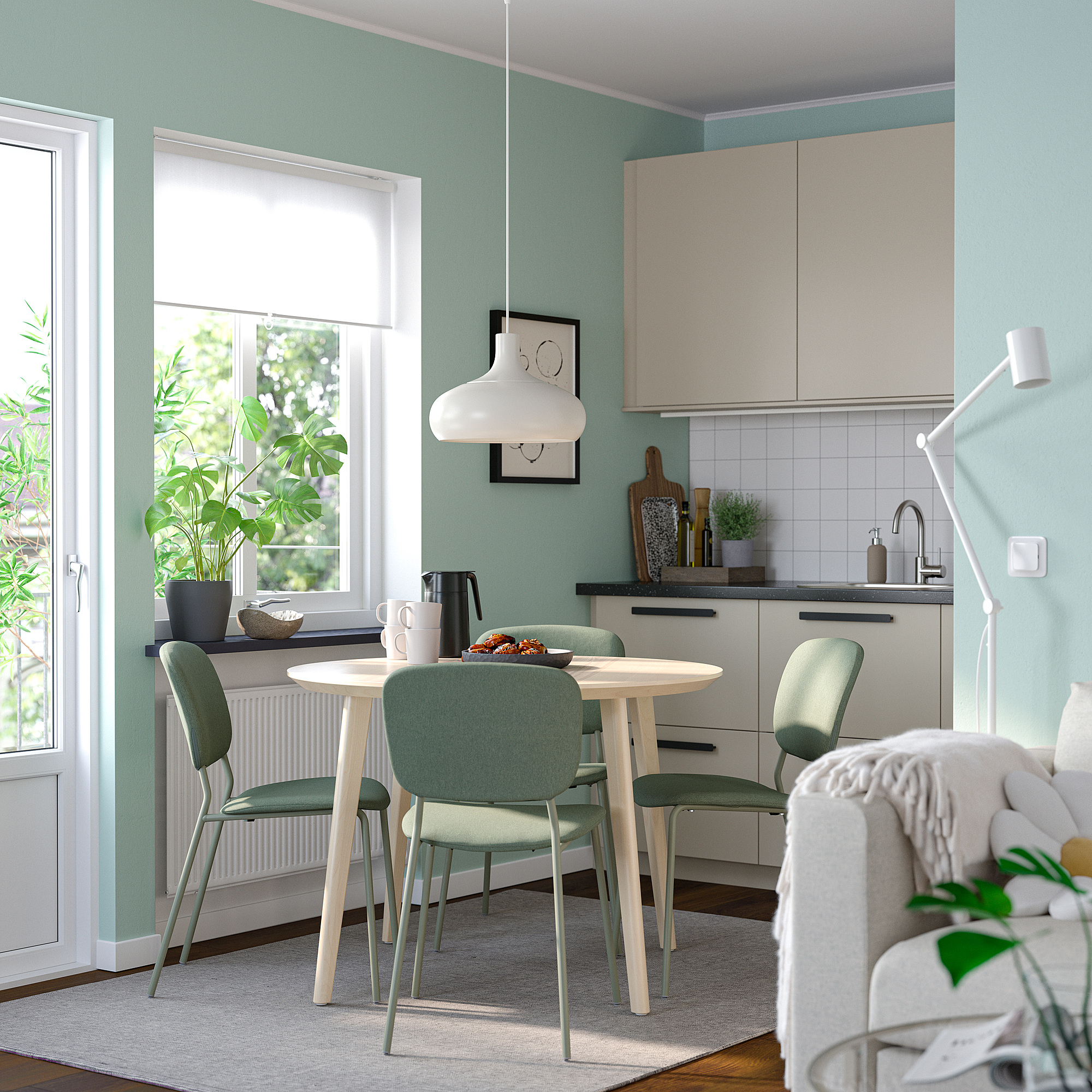 LISABO/VIHALS table and 4 chairs