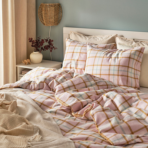 PEROVSKIA duvet cover and 2 pillowcases