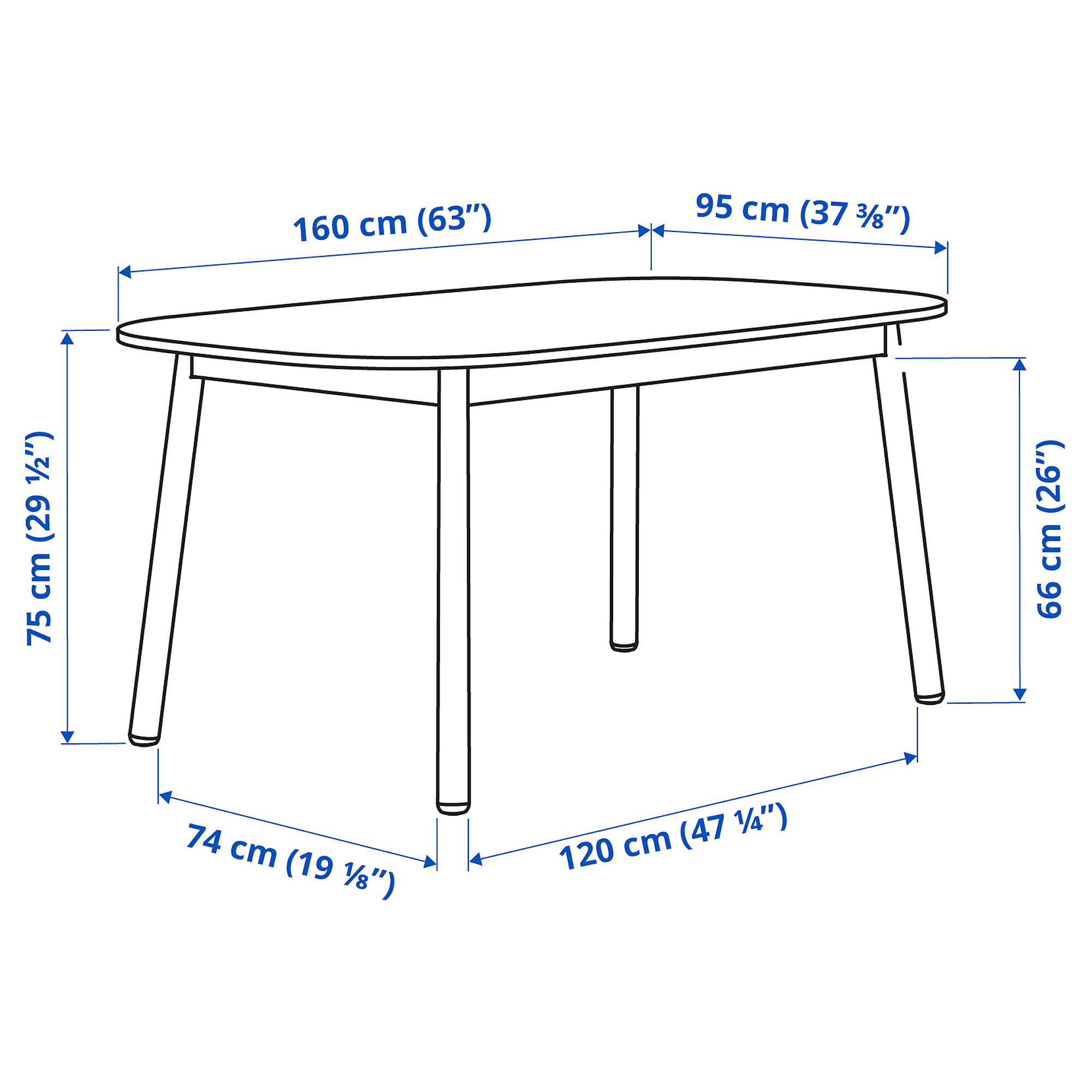 VEDBO/RÖNNINGE 餐桌附4張餐椅