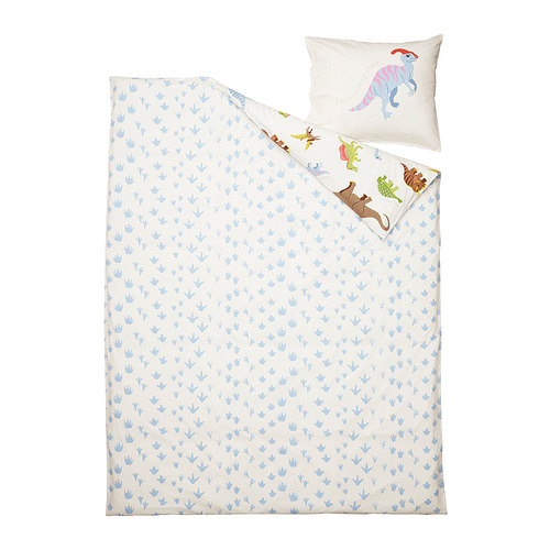 JÄTTELIK duvet cover and pillowcase