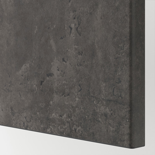 BESTÅ - storage combination with doors, white stained oak effect Kallviken/dark grey concrete effect | IKEA Taiwan Online - PE744953_S4