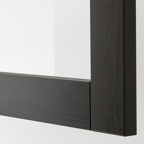 BESTÅ - 電視收納組合/玻璃門板, 黑棕色/Hanviken 黑棕色/透明玻璃 | IKEA 線上購物 - PE744956_S4